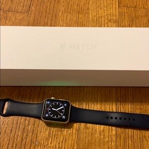 Series 2 Apple Watch gold with navy band